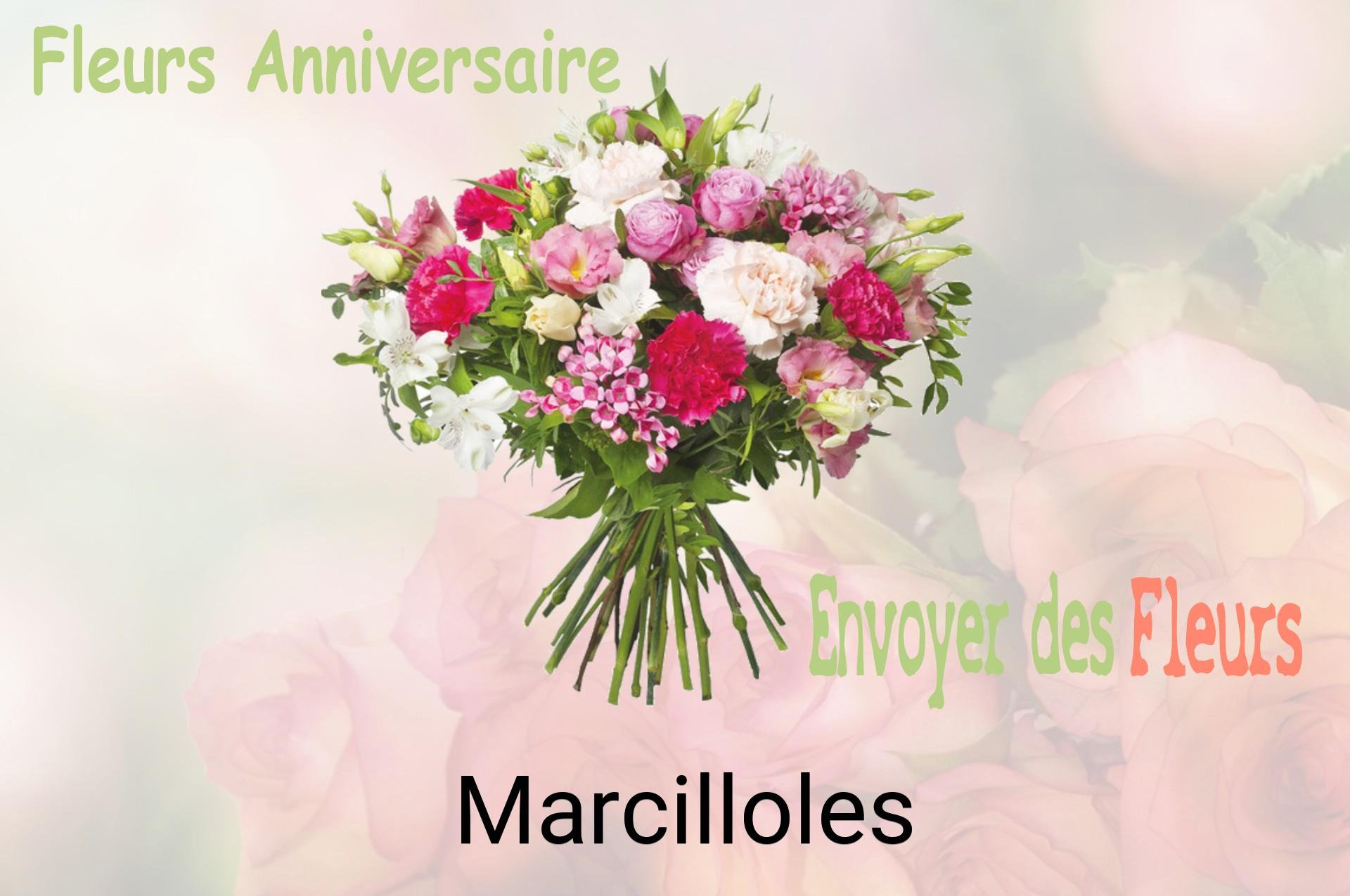 Bouquet de fleurs d’anniversaire livré à Marcilloles