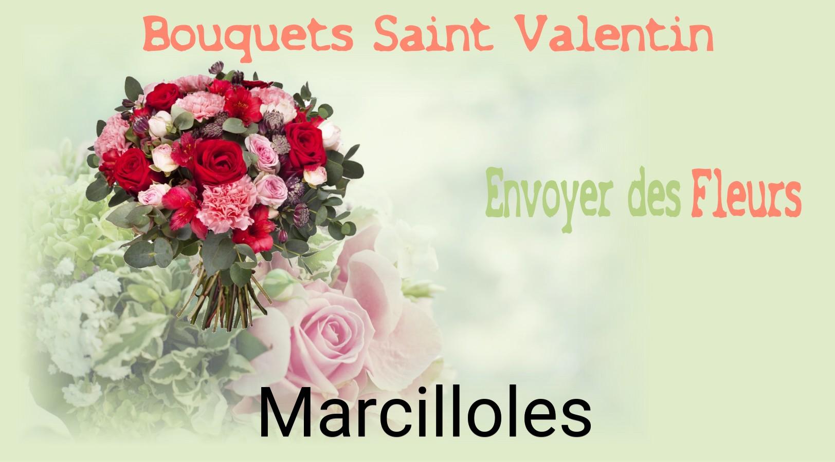 Roses de Saint-Valentin livrées à Marcilloles